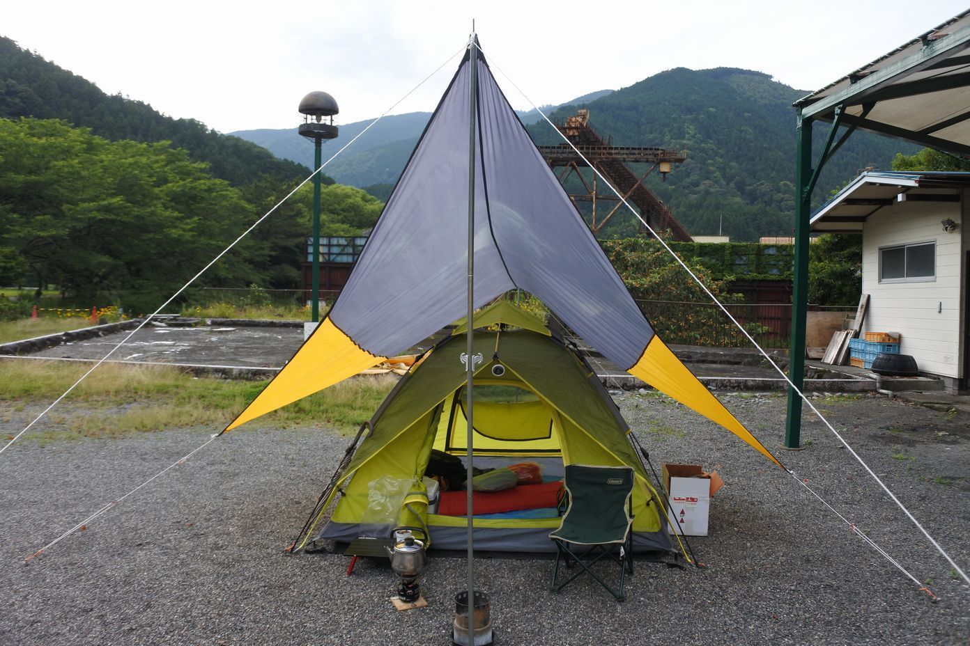 秋葉神社前キャンプ場でキャンピング まだかのブログ